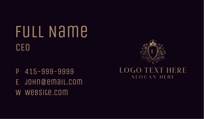 Royal Shield Hotel Business Card Image Preview