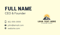 Sunshine Mountain Adventure Business Card Image Preview