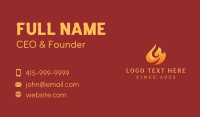 Blazing Hot Fire Business Card Design