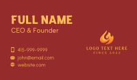 Blazing Hot Fire Business Card Preview