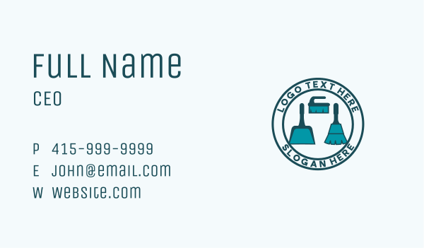 Sanitation Cleaning Service  Business Card Design Image Preview