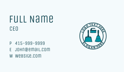 Sanitation Cleaning Service  Business Card Image Preview