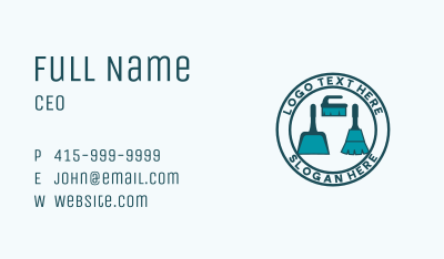 Sanitation Cleaning Service  Business Card
