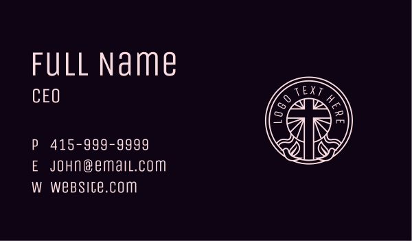 Cross Christian Church Business Card Design Image Preview