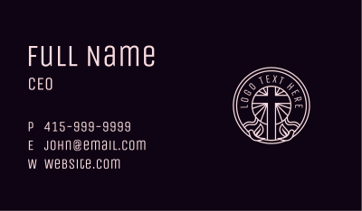 Cross Christian Church Business Card Image Preview