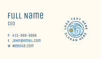 Sea Wave Sun Business Card Image Preview