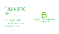 Natural Letter B Business Card Image Preview