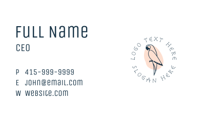Parrot Bird Aviary Business Card Image Preview