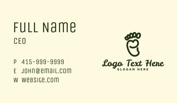 Foot Pedicure Spa Business Card Design Image Preview