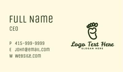Foot Pedicure Spa Business Card Image Preview