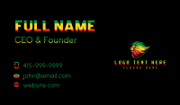 Jamaican Reggae Lion Business Card Design