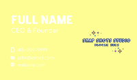 Quirky Sparkle Star Business Card Image Preview