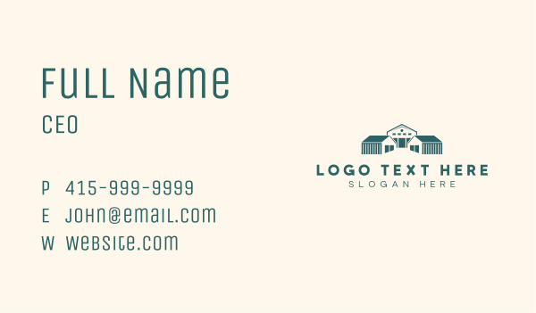 Warehousing Distribution Building Business Card Design Image Preview
