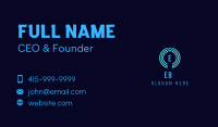 Cyber Software Letter Business Card Image Preview