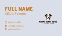 Pixelated Dog Puppy Business Card Image Preview