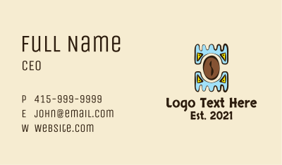 Aztec Coffeehouse  Business Card