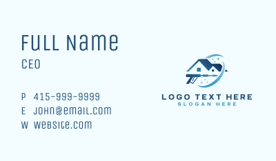 Pressure Wash Clean Business Card Image Preview