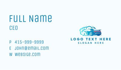 Car Washing Bubbles Business Card Image Preview