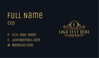 Boutique Regal Hotel Business Card Image Preview