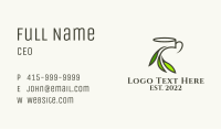 Organic Tea Cup Business Card Image Preview