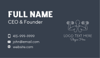 Minimalist Body Builder Business Card Image Preview