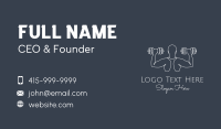 Minimalist Body Builder Business Card Image Preview