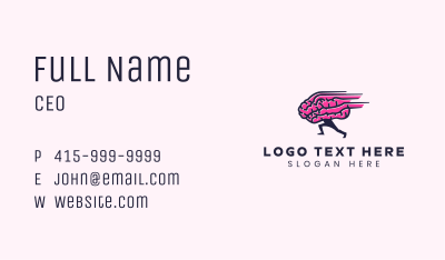 Running Brain Tutorial Business Card Image Preview