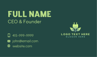Sustainable Leaf Plug Business Card Image Preview