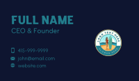 Woman Surfer Lifeguard Business Card Design