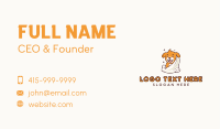 Towel Puppy Dog Grooming Business Card Image Preview