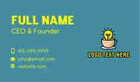 Lightbulb Teacup Cafe Business Card Design