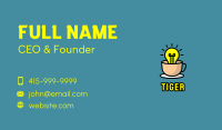 Lightbulb Teacup Cafe Business Card Image Preview