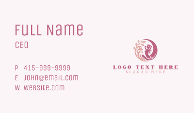 Organic Beauty Skincare Business Card Image Preview