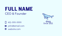 Blue Humpback Whale  Business Card Image Preview