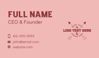 Cowboy Shoes Hipster Business Card Preview