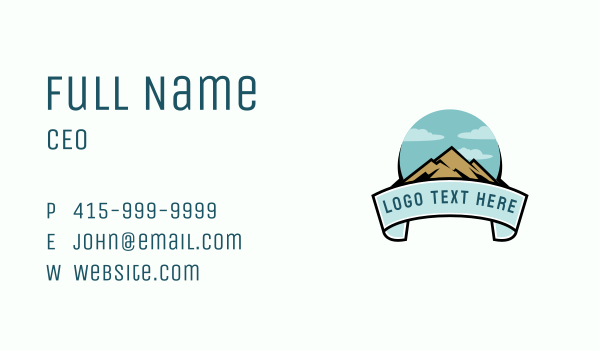Outdoor Tourism Summit Business Card Design Image Preview