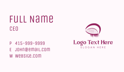 Purple Eyebrow Makeup Business Card Image Preview