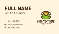 Tea Leaves Cup  Business Card Design