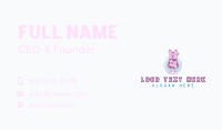 Cute Bunny Drink Business Card Image Preview