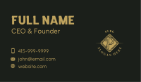 Generic Business Gold Letter  Business Card Image Preview