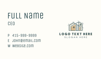 Architectural Property Construction Business Card Image Preview