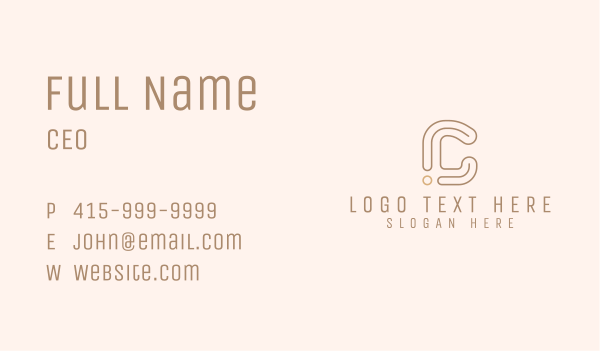 Creative Studio Letter C Business Card Design Image Preview