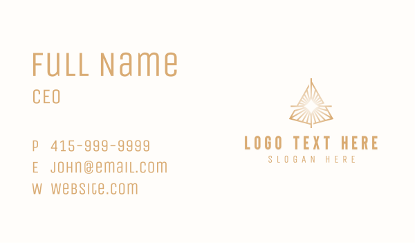 Classic Pyramid Enterprise Business Card Design Image Preview