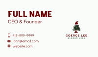Christmas Tree Mascot  Business Card Image Preview
