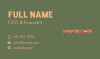 Cute Playful Wordmark  Business Card Image Preview
