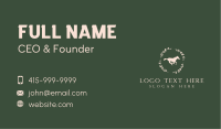 Ornamental Horse Wreath Business Card Design