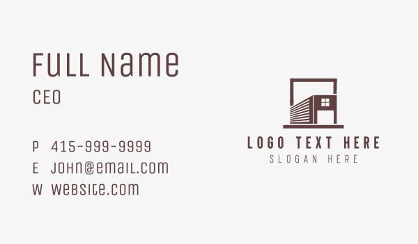 Product Storage Warehousing Business Card Design Image Preview