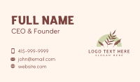 Organic Garden Leaf Business Card Design