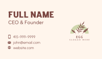 Organic Garden Leaf Business Card Image Preview