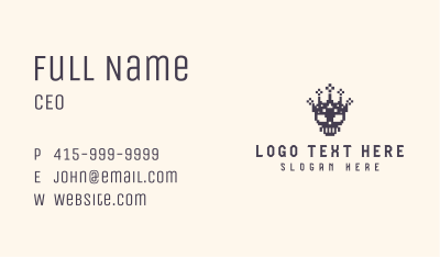Skull Crown Gaming Business Card Image Preview